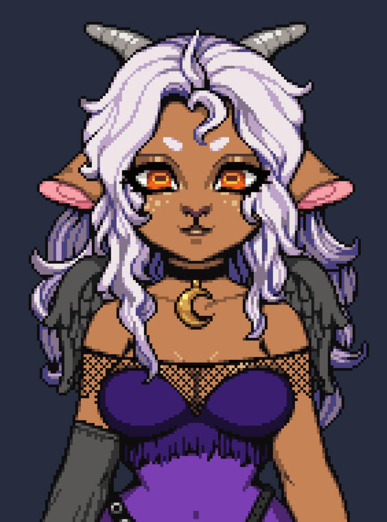 Pixelily model by @redicredips