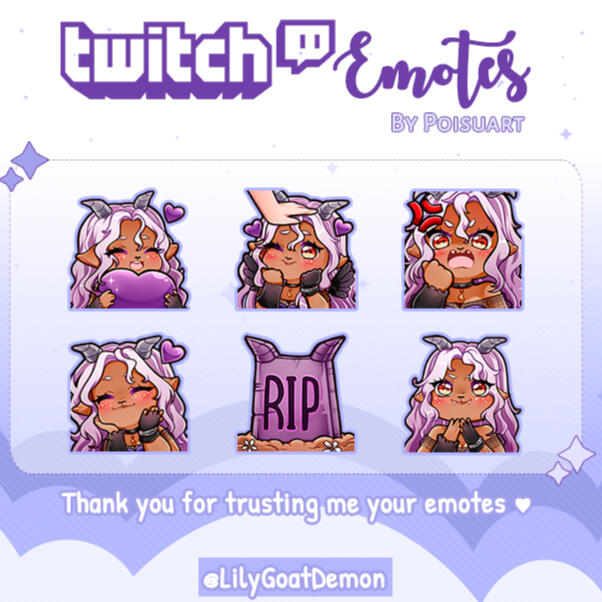 Emotes by @Poisuart